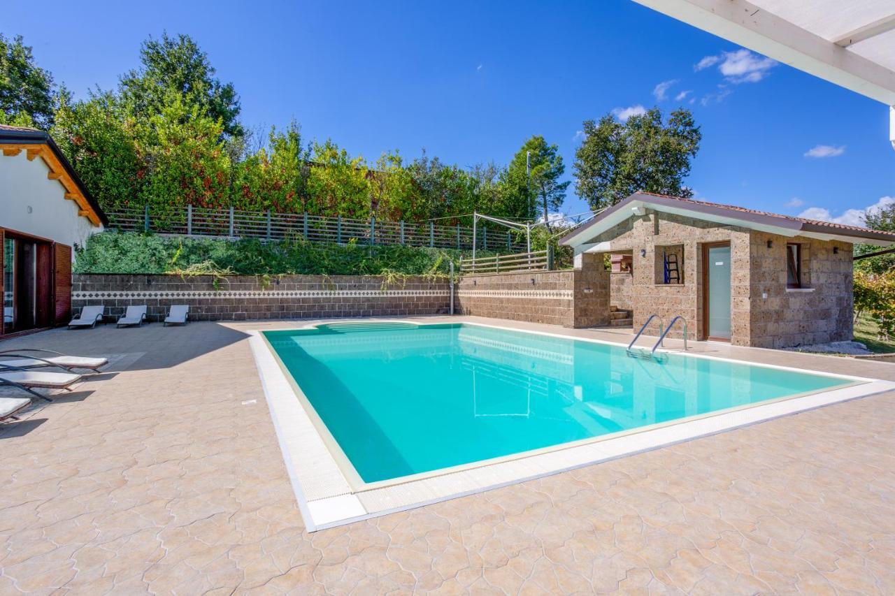 Villa Santoro Ai Tre Ulivi Con Piscina Privata Caiazzo Eksteriør bilde